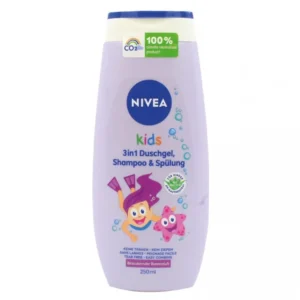 Nivea - Børne Shampoo 3 i 1 - Shower Gel, Shampoo,  Rinse 250ml