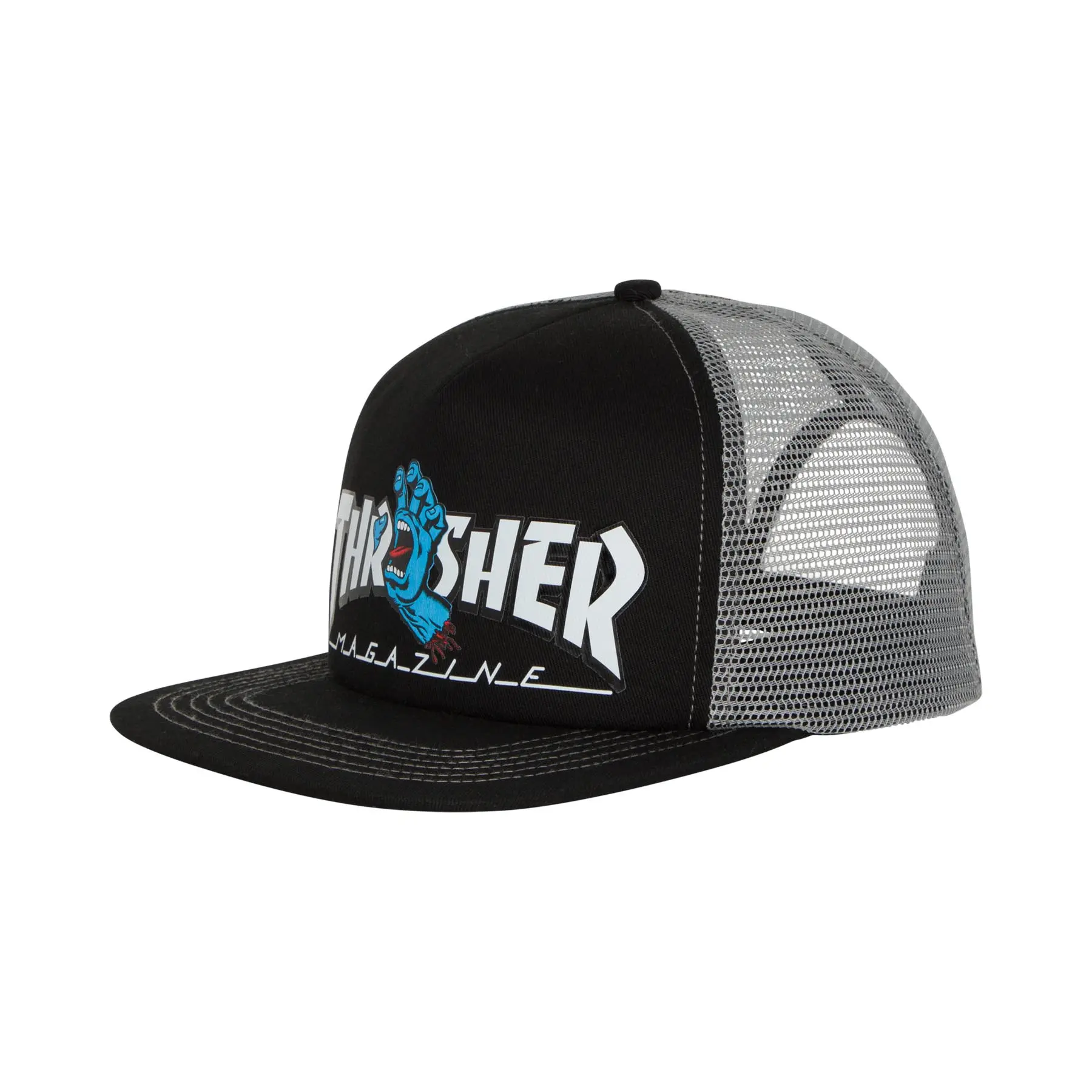 44442219-thrasher-screaming-logo-mesh-trucker-high-profile-hat-blkgrey-unisex-santa-cruz-1