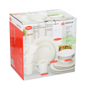 Alpina - Dinnerset 16stk white SW