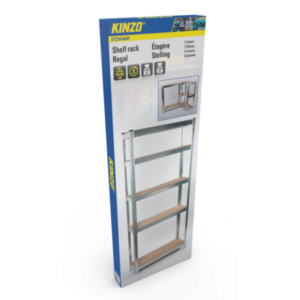 Kinzo - Shelf mdf 5 plates 172x75x30cm