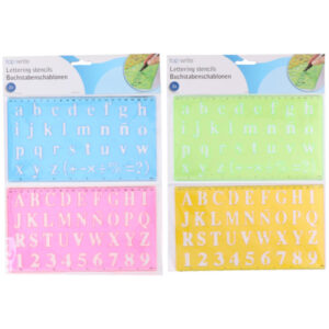 Topwrite - Lettering stencils 2pcs