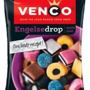 Venco - Venco Eurolijn English Licorice Soft And Sweet 100g