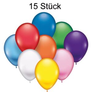 - Balloons 15pcs 22cm diameter