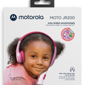 Motorola - Kids Headphones MOTO JR200 Pink