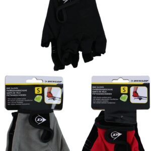 Dunlop - Bicycle Glove S Size Grey Black Red