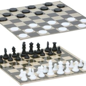 Lifetime - Mini Chess and Checkers Game 15x15cm