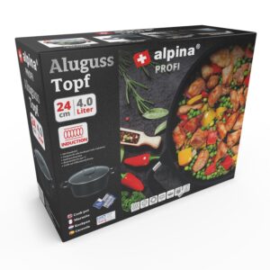 Alpina - Cook Pot Ø24cm with Teflon Xtra for Induction
