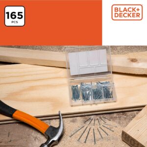 Black+Decker - Nails Assortment 80x2.5cm 70x3.5cm 15x5cm