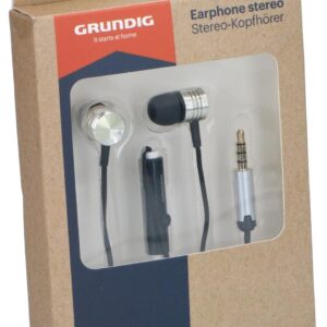 Grundig - In-ear earphones with microphone 3.5mm black
