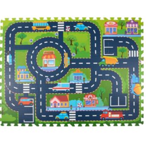 Puzzle mat city 12pcs