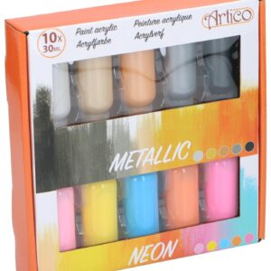 Artistco - Acrylic Paint Metallic & Neon 30ml