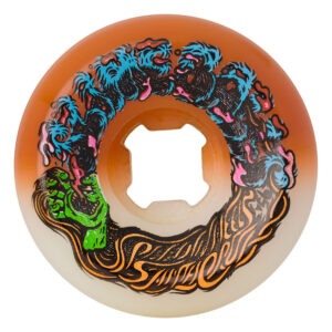 Slime Balls - 56mm Hairballs 50-50 White Orange  95a Slime Balls Wheels
