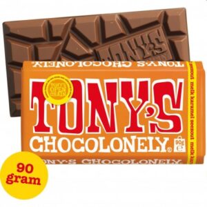 Tony’s Chocolonely - Milk Chocolate Caramel Sea Salt Bar 90g