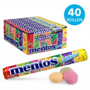 Mentos - Rainbow Rolls 38g