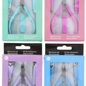 - Manicure set 4stk 4ass