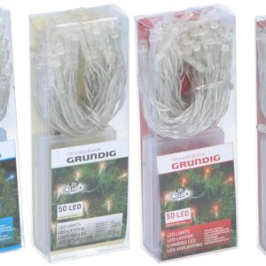 Grundig - Decorative LED String Light - 50led B/O 3x AA Excl