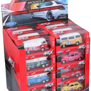 - Hippie Pull Back Toy Car 8ass Dsg Mt