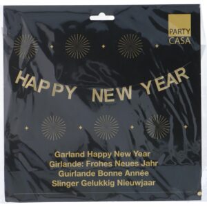 Party Casa - Garland Happy New Year Gold