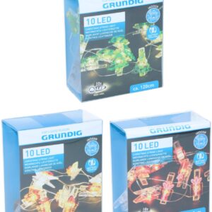 Grundig - Xmas figure string 10led 3ass