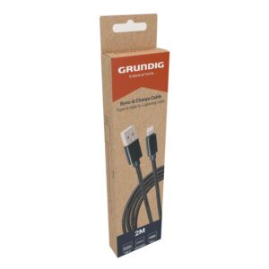 Grundig - USB-A to Lightning Cable 2 Meter Black