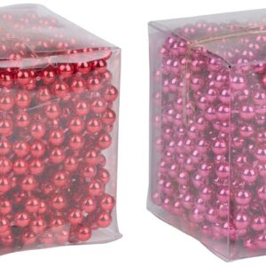 Articasa - Xmas Bead Garland Red/Dark Pink 2ass
