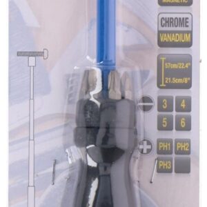 Kinzo - Screwdriver with magnet & bits - 8stk bits