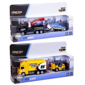 Toi-Toys - Truck Metal with car/forklift