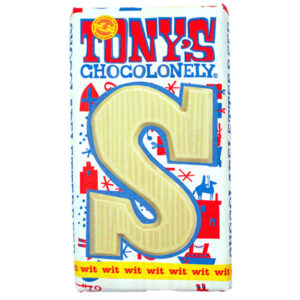 Tony's Chocolonely - Chocolate Letter White S 180g