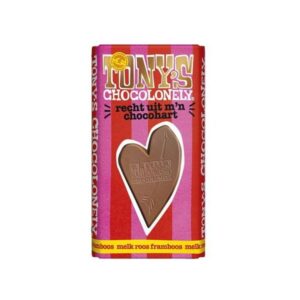 Tony's Chocolonely - Love Milk Rose Raspberry  180g